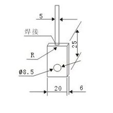 爐壁熱電偶接觸塊安裝圖